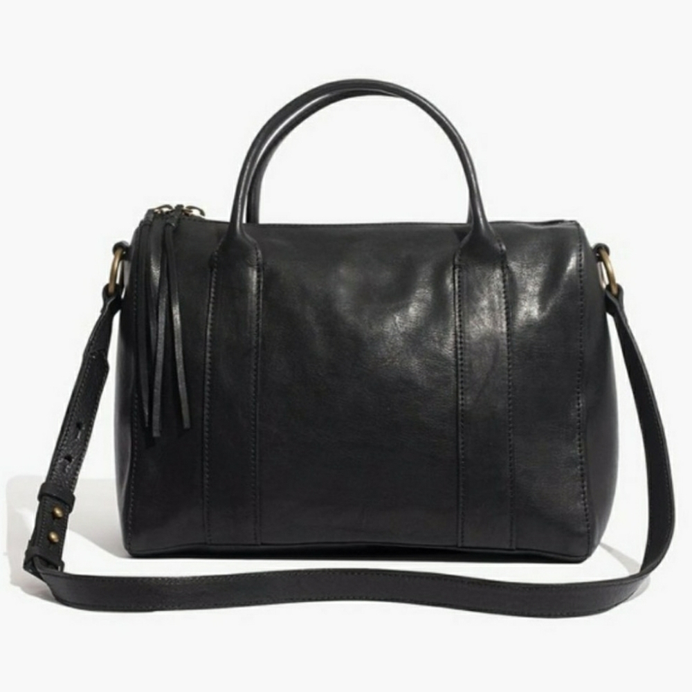 Madewell Leather Prague Satchel Bag